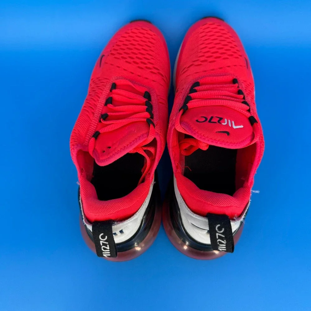 Nike Air Max 270 Bright Crimson Black Kids Youth Running Shoes CI5634-600 SZ 7Y - Picture 6 of 8